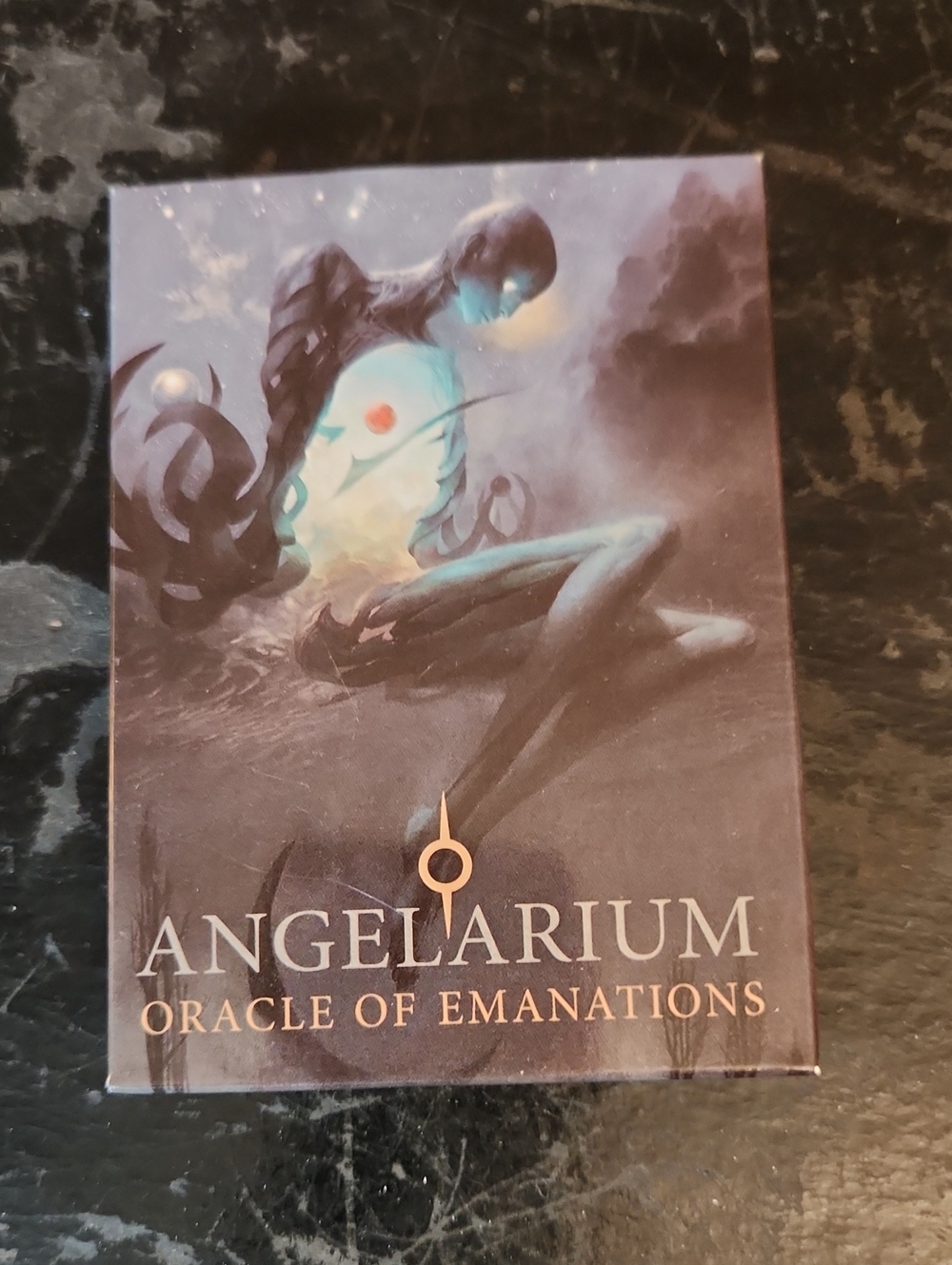 Angelarium Oracle of Emanations Deck - Teal & Black Artwork NWOT
